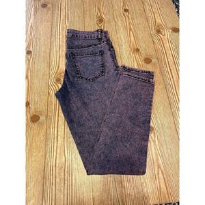 Women's Refuge Purple "Acid Wash" Skinny Jeans, Size 8
